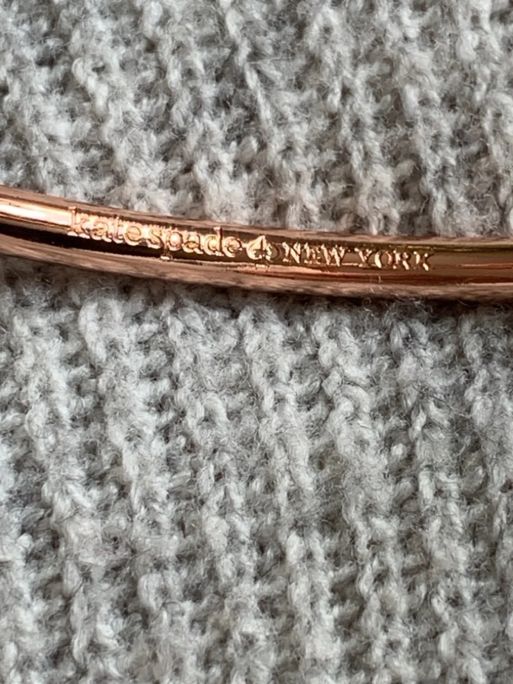 Kate Spade New York Rose Gold Star Charm Bangle Bracelet - Picture 4 of 7